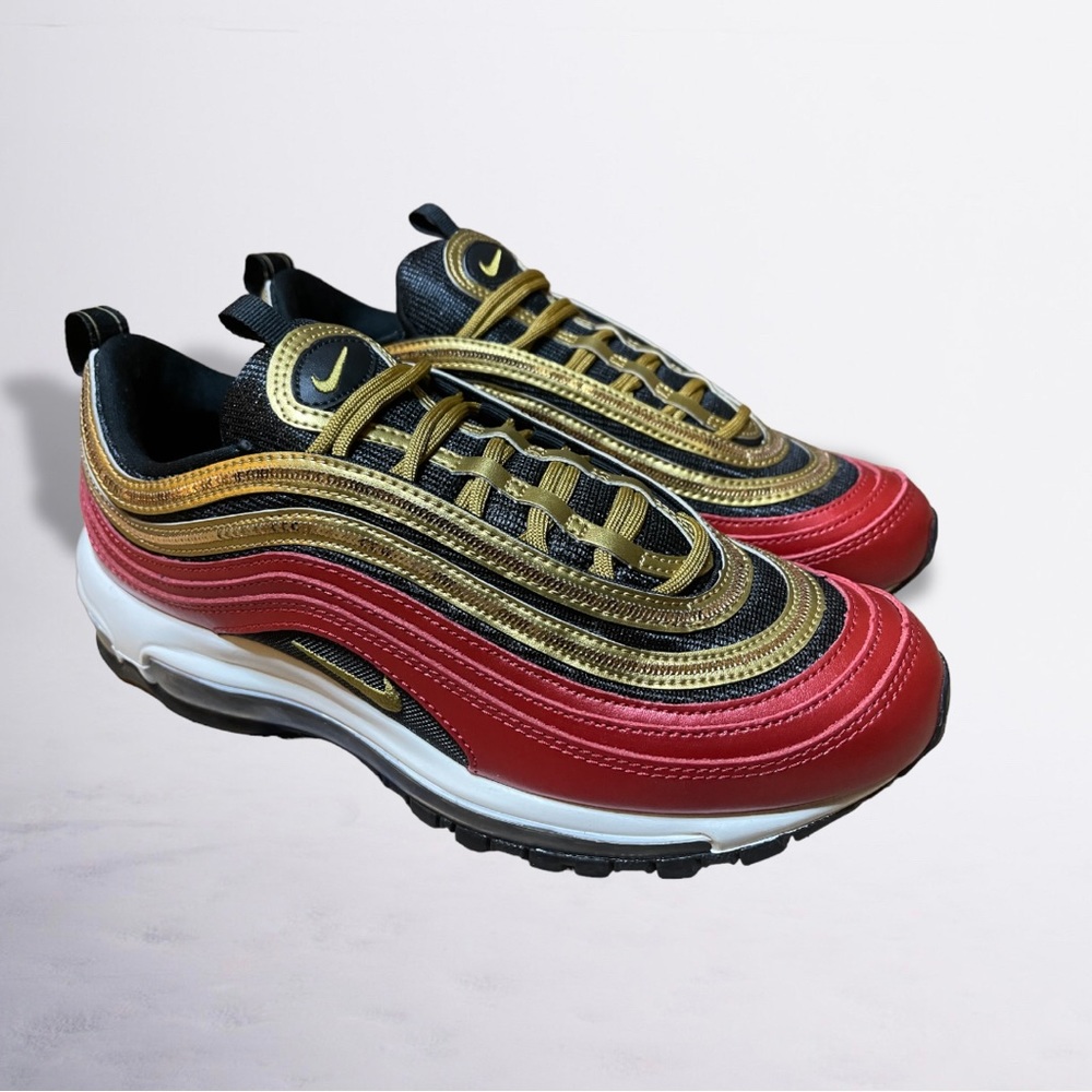 W Nike Airmax 97 University Red/Metallic Gold